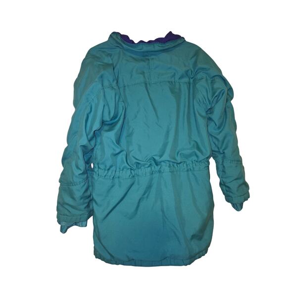 VTG 1990s Women's Small Eddie Bauer GoreTex Parka Windbreaker Jacket Blue Mesh - Picture 2 of 7